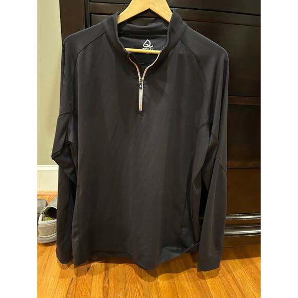 Deolax Performance Golf 1/4 Quarter Black Pullover - Picture 3 of 6